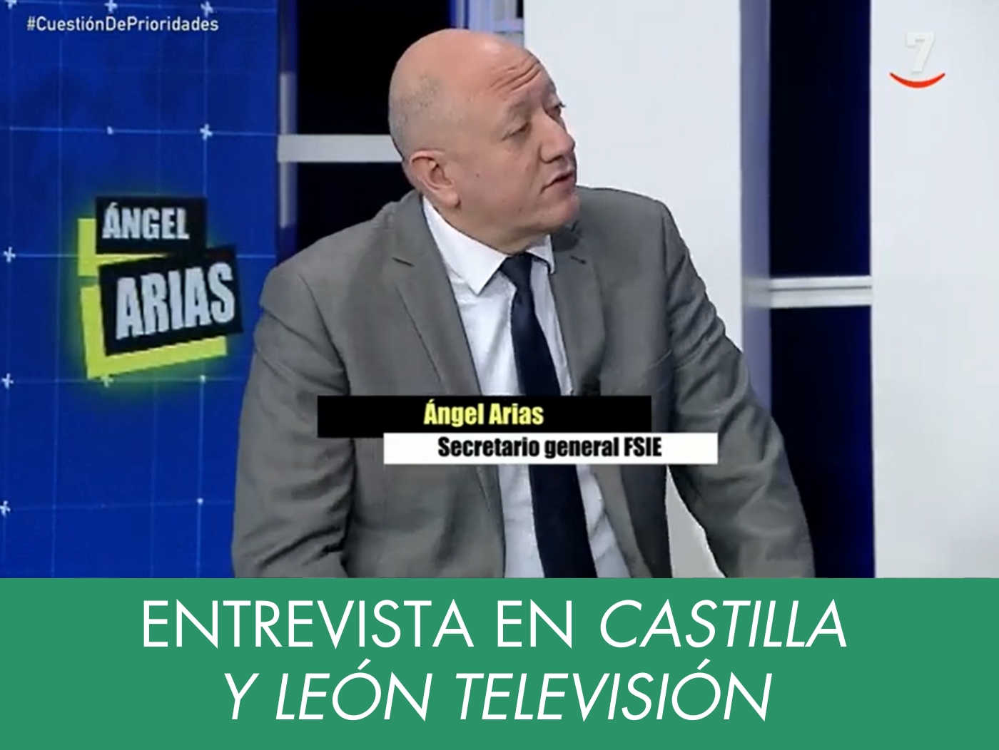 Entrevista a Ángel Arias FSIE Cyl en Castilla y León Televisión abril 2024