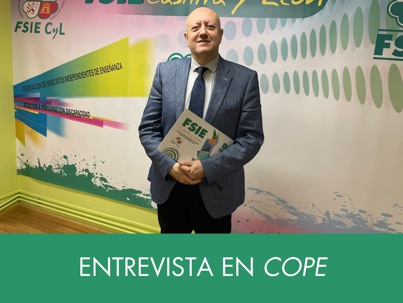 Entrevista a Ángel Arias secretario general de FSIE Castilla y León en COPE en junio 2023 balance fin de curso
