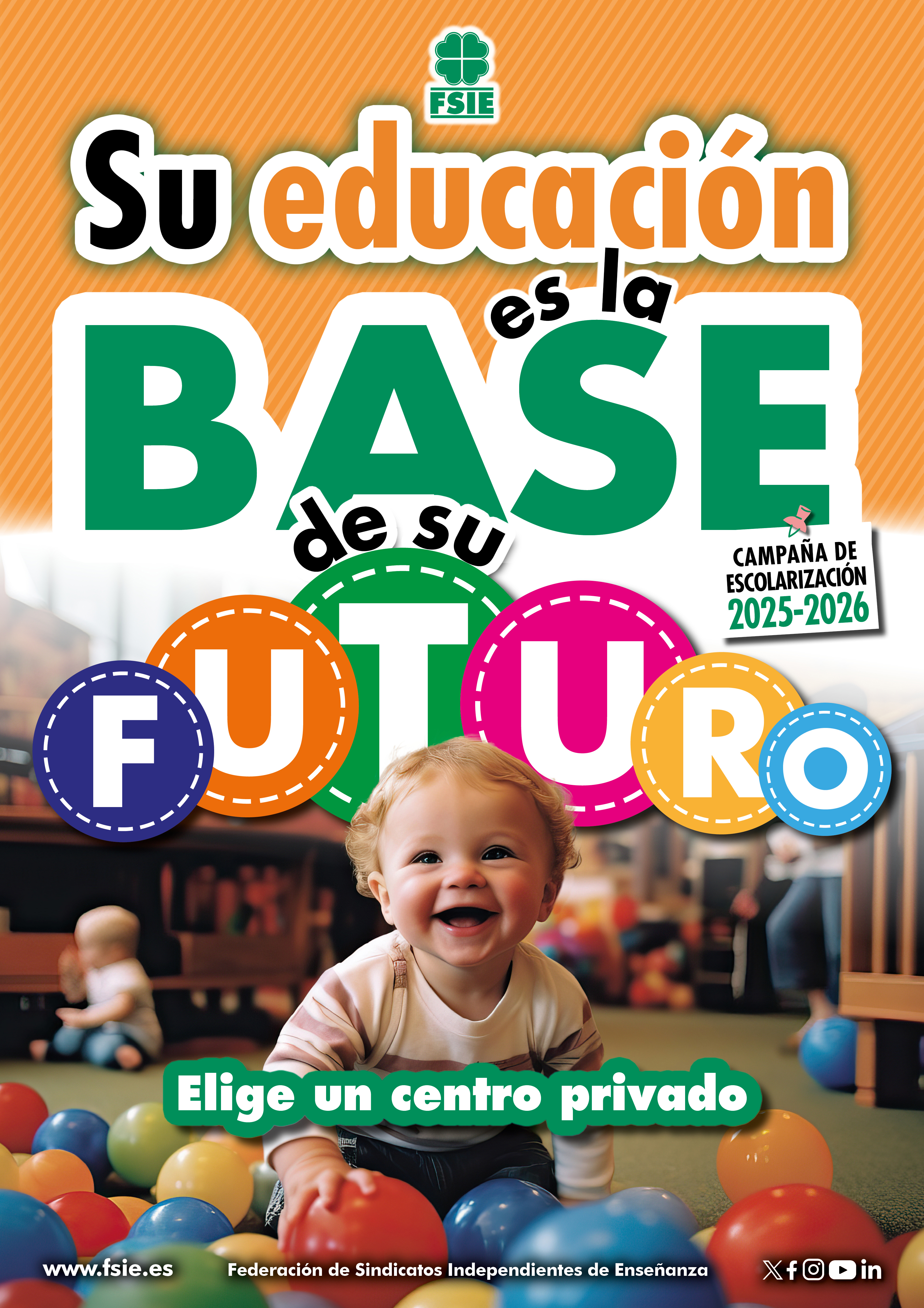 Cartel A3 Escolarización Infantil 2025 castellano