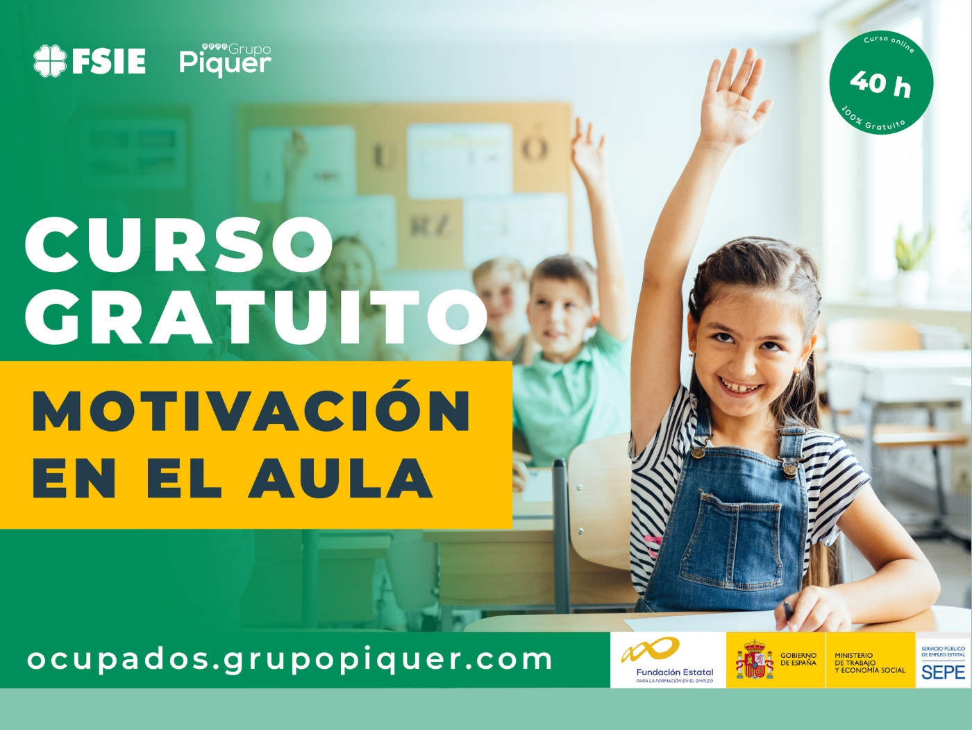 Formacion subvencionada sector educación Grupo Piquer