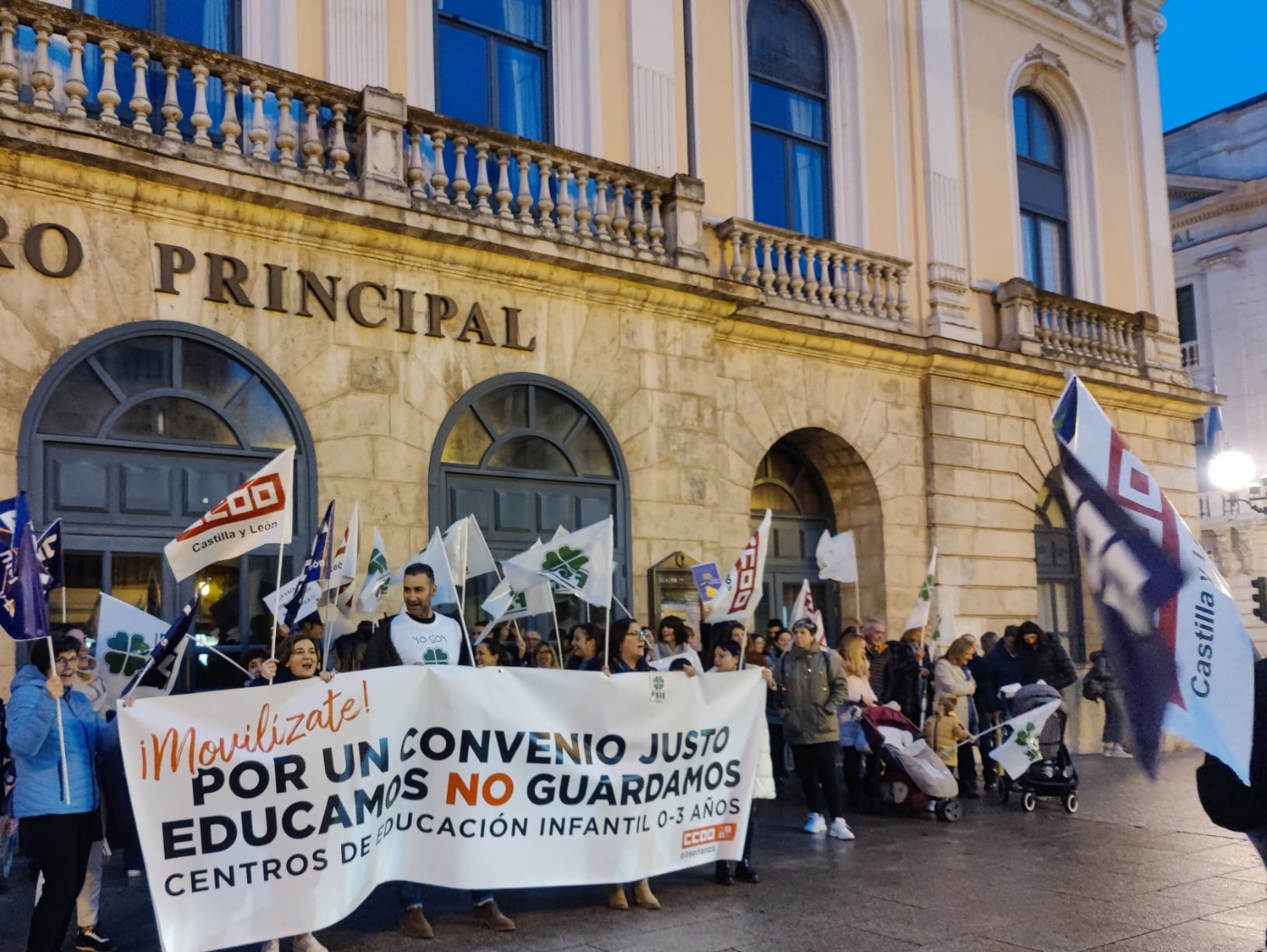 Concentracion Convenio Infantil Burgos 15 de noviembre 1