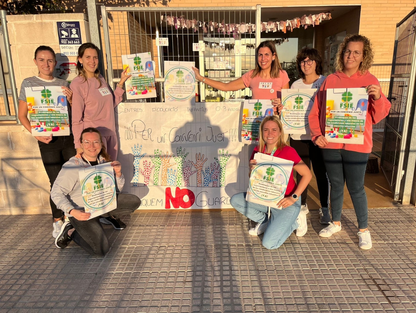 Huelga Convenio Educación Infantil en Valencia FSIE
