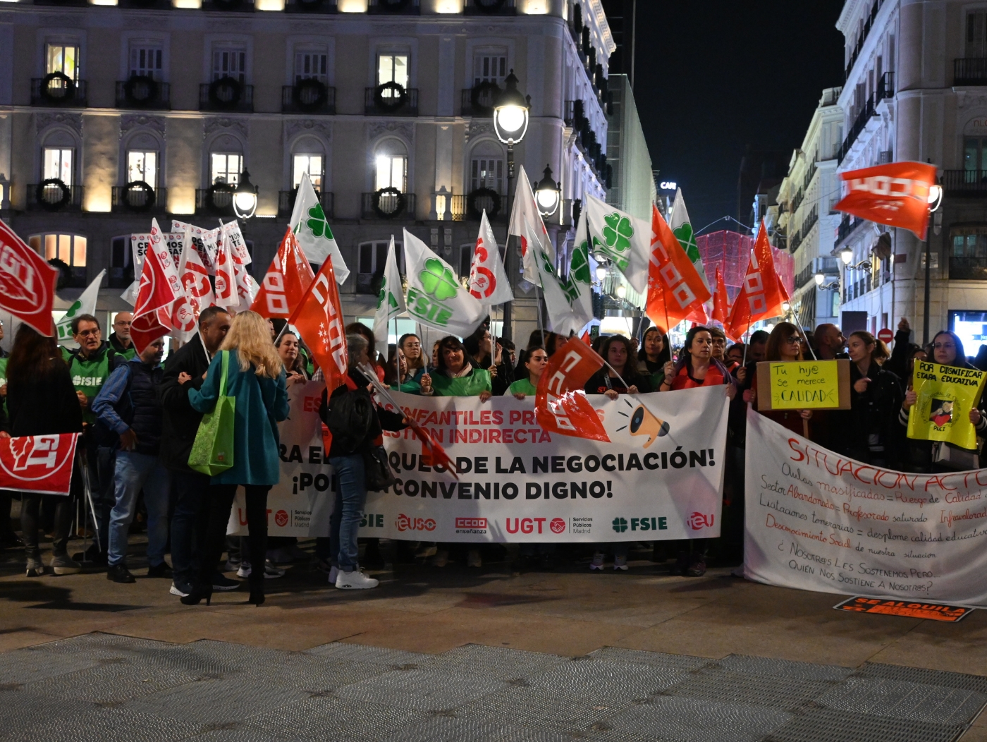 Concentración Convenio Infantil en Puerta del Sol Madrid 15 noviembre 2023 1