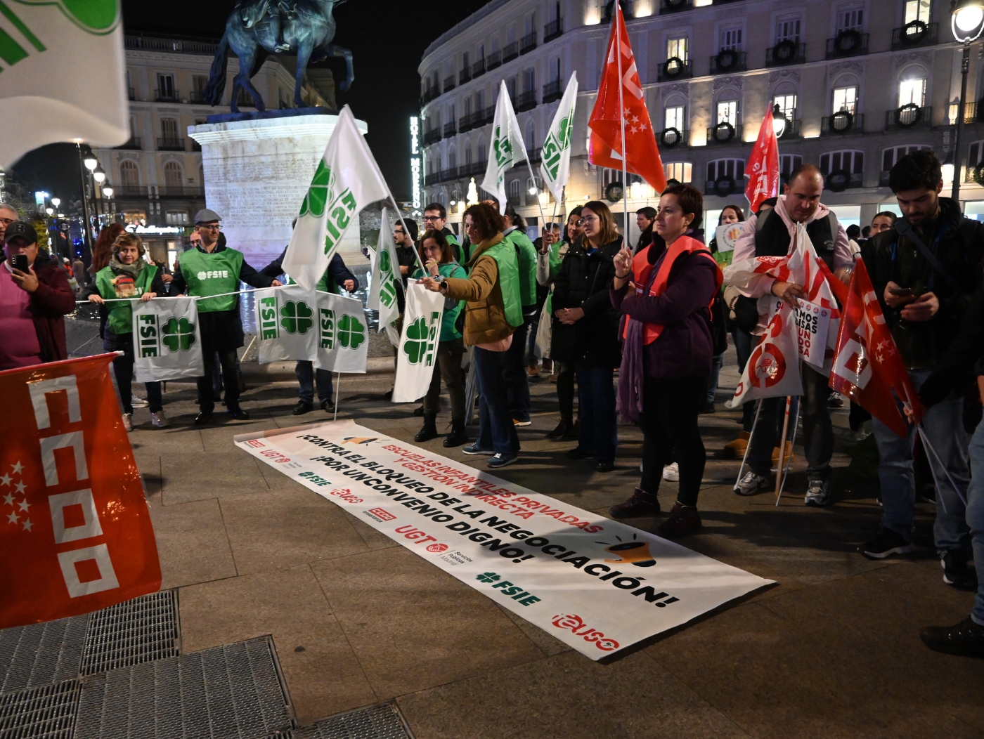 Concentración Convenio Infantil en Puerta del Sol Madrid 15 noviembre 2023 7