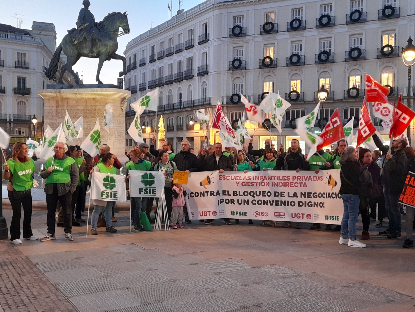 Concentración Convenio Infantil en Puerta del Sol Madrid 15 noviembre 2023 8